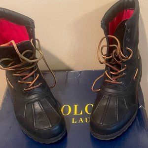 Ralph Lauren  Polo Ranger Boots 9.5  Black